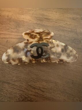 New Designer Hair Claw with Black Logo